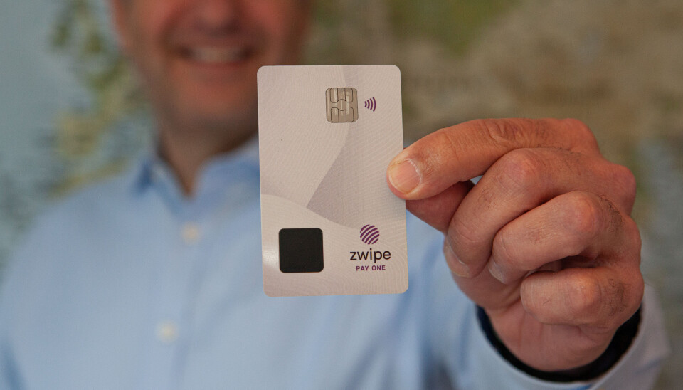 André Løvestam, daglig leder i Zwipe med det biometriske betalingskortet Zwipe Pay One