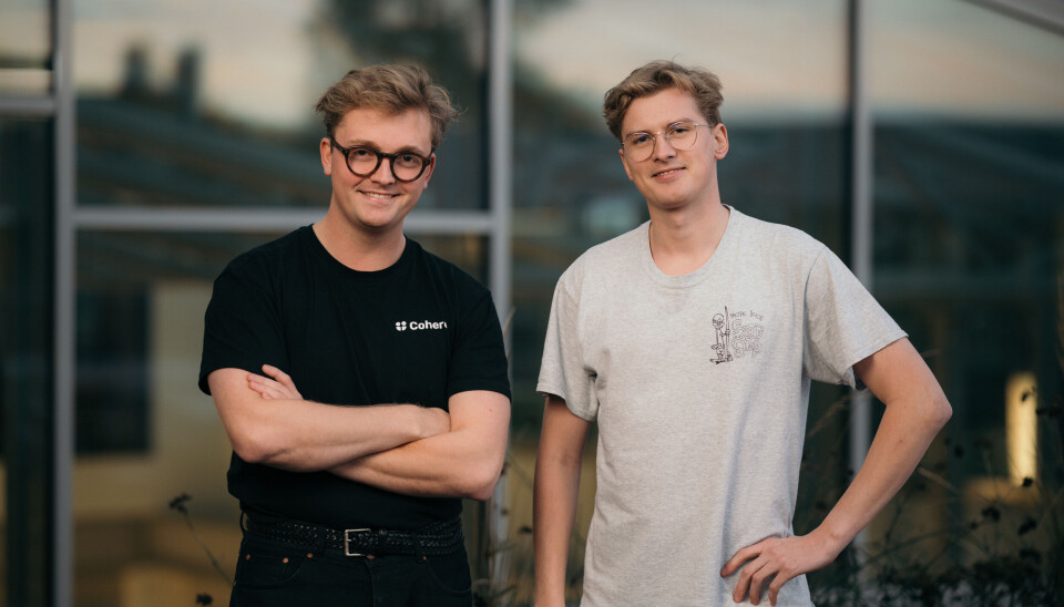 Naer-gründere Sondre Kvam og Andreas Ore Larssen.