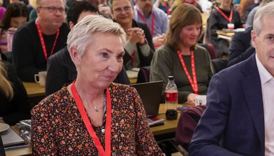 LO-leder Peggy Hessen Følsvik på Kartellkonferansen 2023.