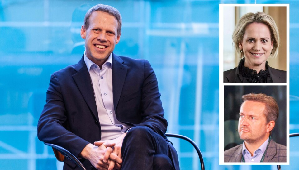 Dag Olav Norem, daglig leder Folio, Marianne Bakke, konserndirektør Sparebank 1 SR-Bank og Rikard Søreng, ansvarlig for innovasjon, konsepter og kundereiser i bedriftsmarkedet i DNB