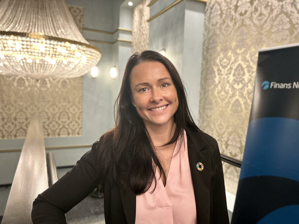 Administrerende direktør Therese Riiser i Sparebankforeningen.