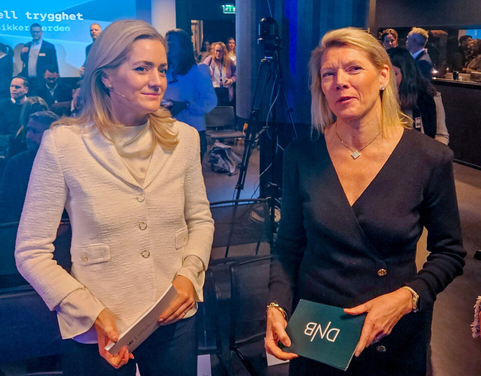 Justisminister Emilie Enger Mehl traff DNB-sjef Kjerstin Braathen for å snakke om økonomisk kriminalitet.