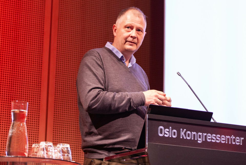 Tor Alvik, fagdirektør i Digitaliseringsdirektoratet. Her fotografert i talerstolen på en konferanse om eIDAS 2.0 i fjor vår.