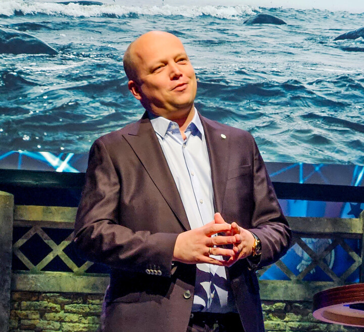Finansminister Trygve Slagsvold Vedum (Sp).