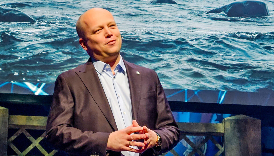 Finansminister Trygve Slagsvold Vedum (Sp).