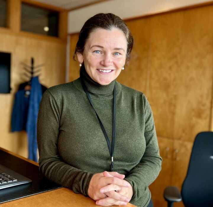 Klara Lise Aasen i sitt nye kontor på Hamar.