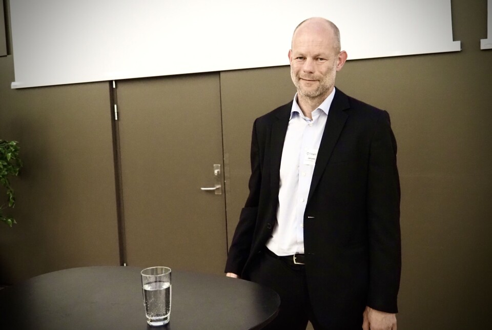 Jørund Buen, leder bærekraft i Sparebanken 1 Sørøst-Norge, på Bærekraftskonferansen 2024.