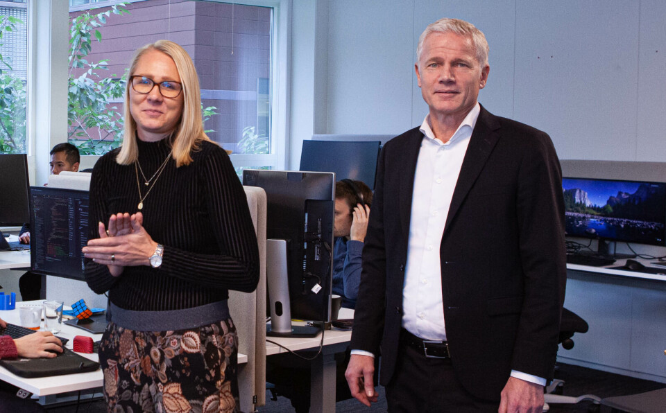 Henna Raknes COO og Geir Hamre Nordrik CEO Stacc AS
