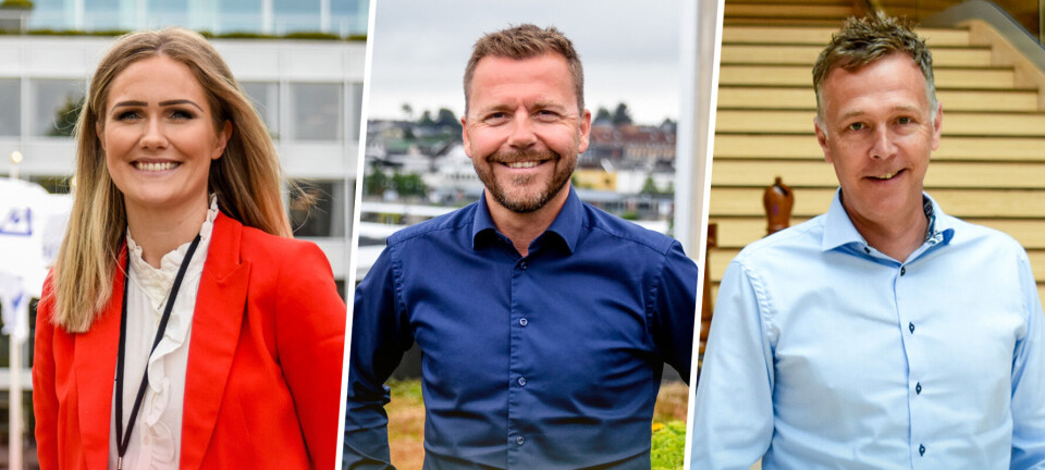 Stavanger i rødt, gult og blått