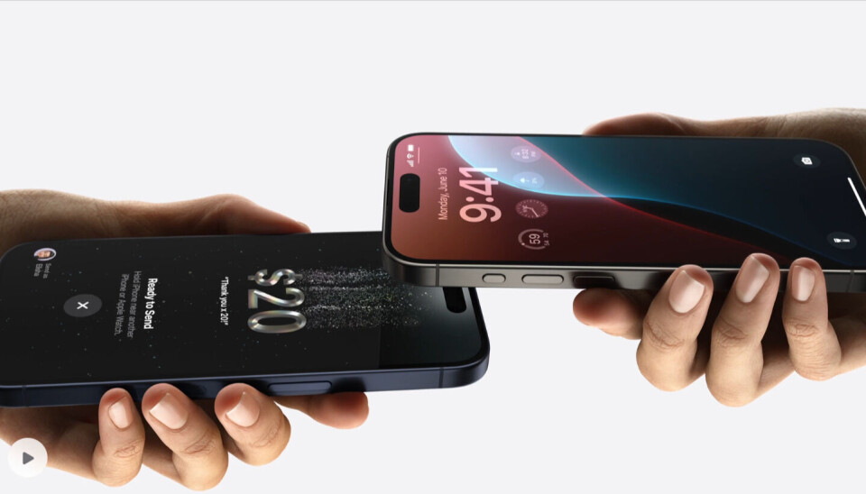 Finansiell nærkontakt i Apple-versjon