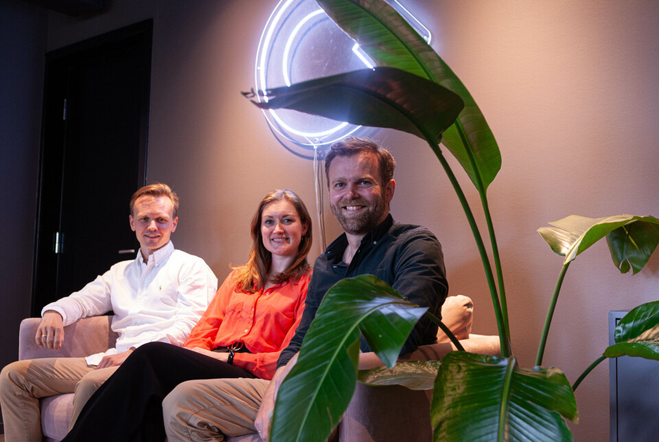 Powertrio. Convier er selskapet med flere banker på kundelisten enn hva det har ansatte. F.v. Andreas Engstrand, Kaja Kvello og Petter Bjelland.