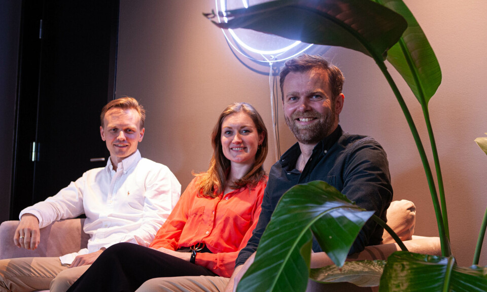 Powertrio. Convier er selskapet med flere banker på kundelisten enn hva det har ansatte. F.v. Andreas Engstrand, Kaja Kvello og Petter Bjelland.