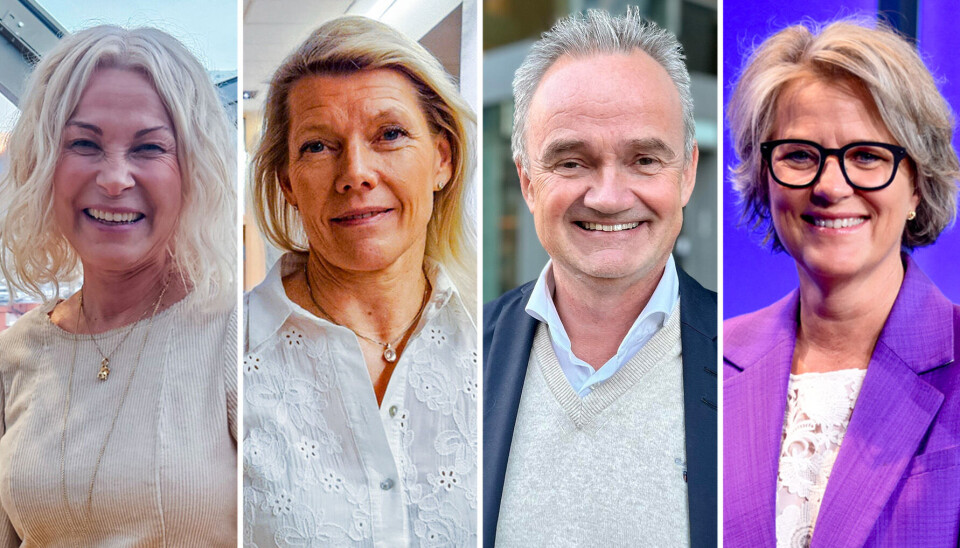 Konsernsjef i Sparebank 1 Nord-Norge, Hanne Karoline Kræmer, konsernsjef i DNB, Kjerstin Braathen, konsernsjef i Sparebank 1 SMN, Jan-Frode Janson og konsernsjef i Sparebank 1 SR-Bank, Benedicte Schilbred Fasmer.