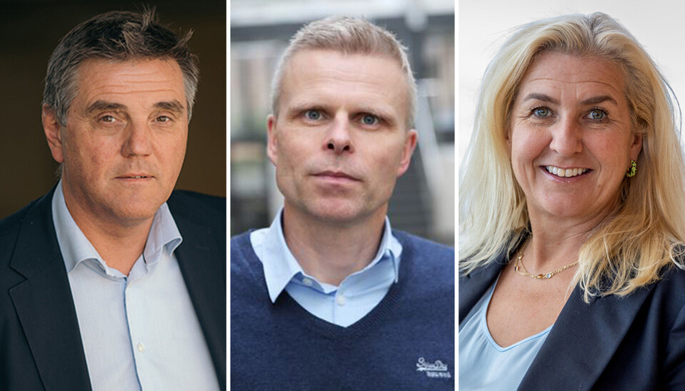 Investeringsdirektør i DNB, Tore Andre Lysebo, spareøkonom i Nordnet, Bjørn Erik Sættem og direktør for formuende kunder, Lise Holm Jacobsen.