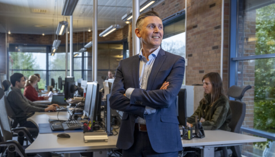 Trond Teigane, adm. dir i Sparebanken Sogn og Fjordane må begynne å tenke på å trykke opp nye visittkort.