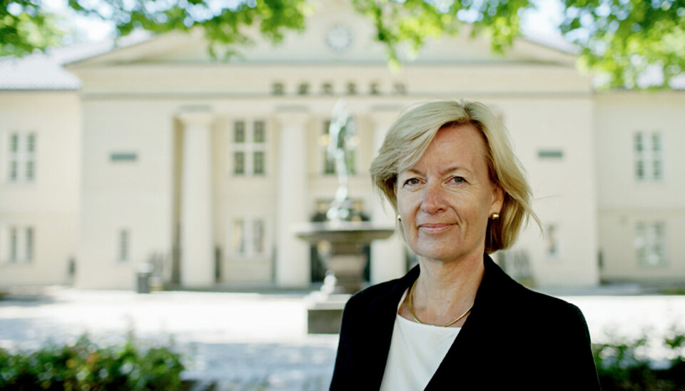 Bente Landsnes blir ny styreleder i Folkeinvest. Her foran sin tidligere arbeidsplass – Oslo Børs.