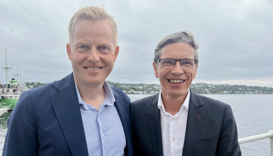 Økokrim-sjef Pål K. Lønseth sammen med Gunnar Holm Ringen.