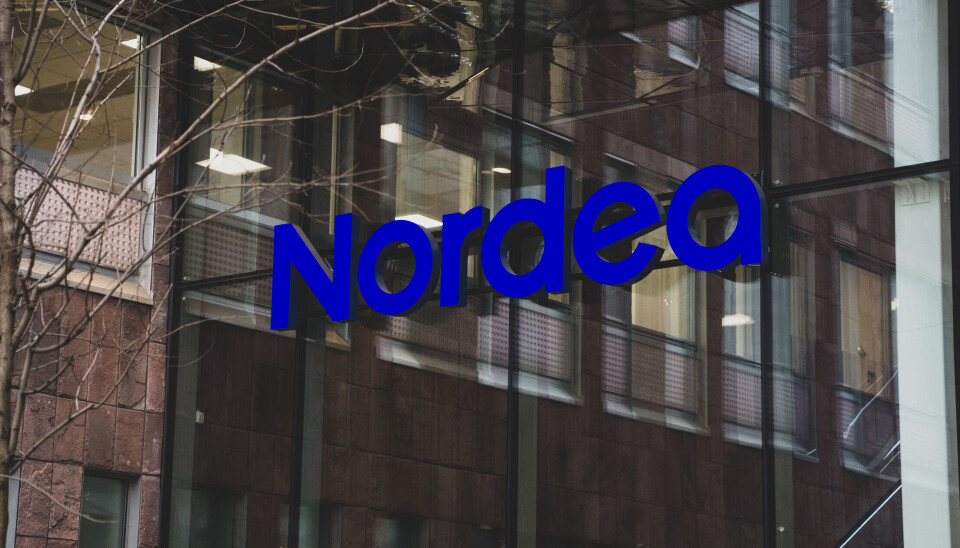 Nordea, her representert ved et av deres Stockholmskontorer.
