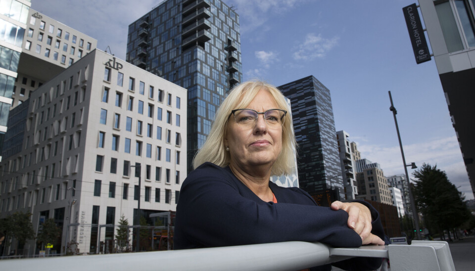 Leder for Finansforbundet, Vigdis Mathisen.
