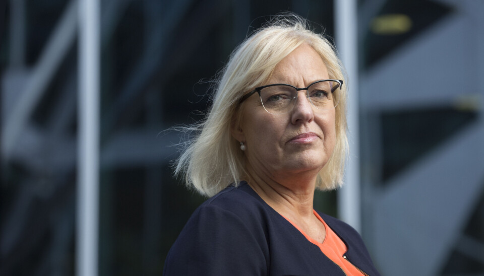 Leder for Finansforbundet, Vigdis Mathisen.