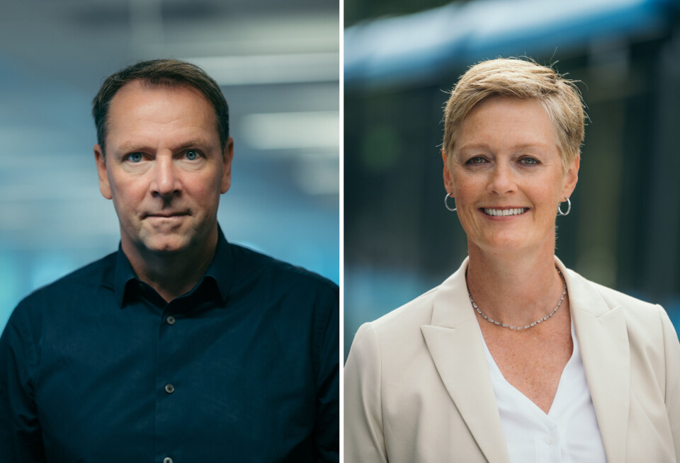 DNB-duoen Hanne Krum, innovasjonsleder, og Knut Erik Friis, fagleder trusseletterretning.