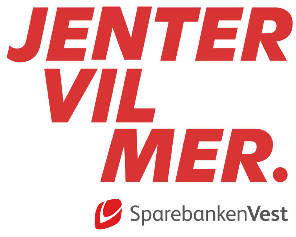 Varemerket Jenter Vil Mer fra Sparebanken Vest.