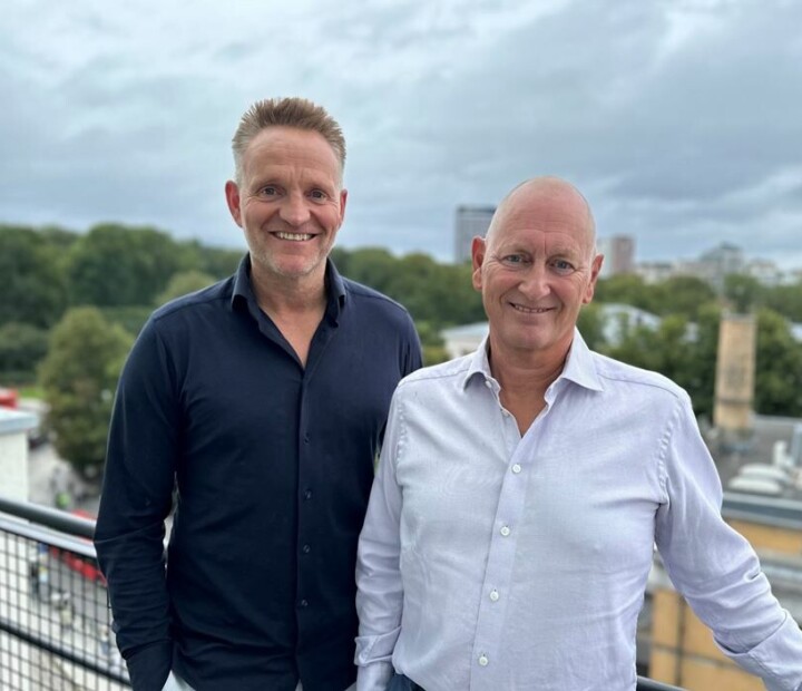 Banktoppene Jan Erik Kjerpeseth i Sparebanken Vest og Geir Bergskaug i Sparebanken Sør.