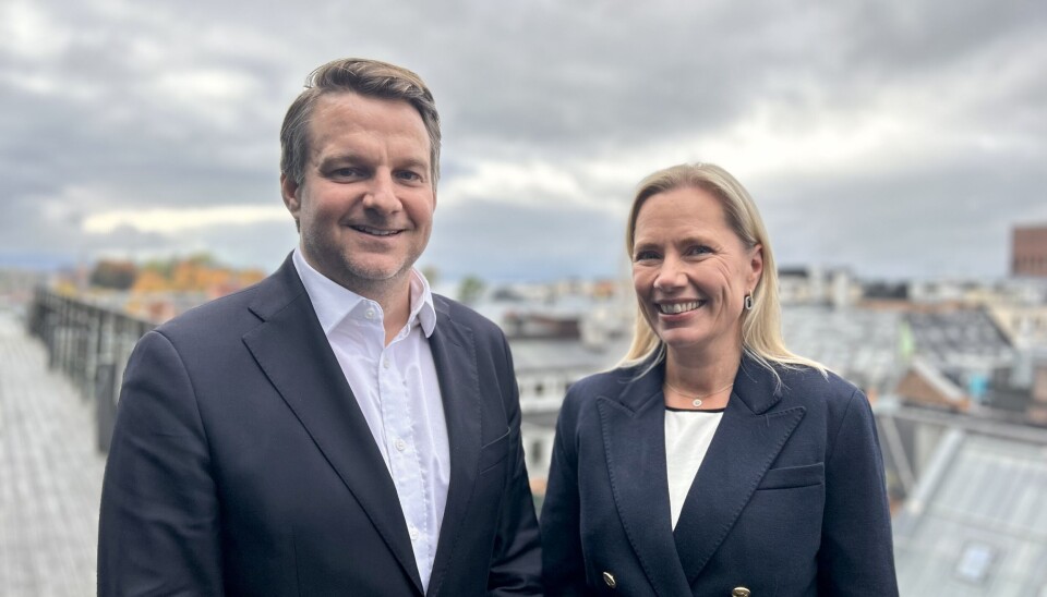 Markedssjef Audun H. Sjøli og administrerende direktør Mette Ahlquist i Eiendomsverdi.