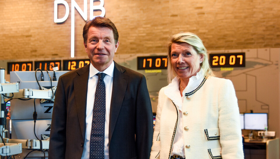 Leder for Carnegie Norge, Christian Begby, og konsernsjef i DNB, Kjerstin Braathen.