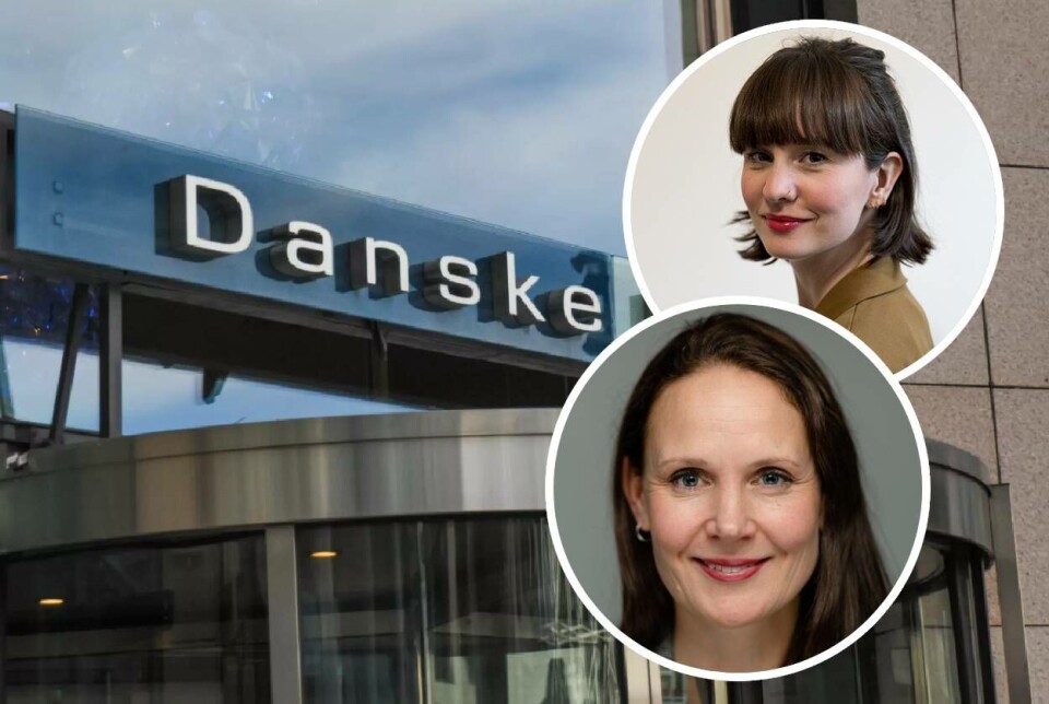 Danske Bank åpner for investeringer i kjernevåpen. Det vil verken Sparebank 1 Sør-Norge eller DNB, her ved talspersonene Mari Løvås og Kari Vartdal Riise.