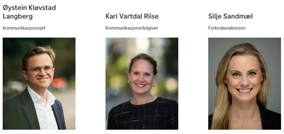 To av DNBs mest profilerte kommunikasjonsmedarbeidere, Langberg og Sandmæl, er nå ute av banken. Likevel ligger de stadig øvers på bankens liste over pressekontakter per 13:45 den 31.10.24.