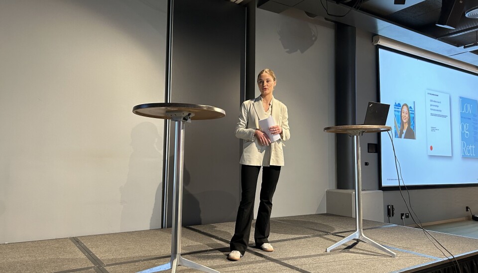 Advokatfullmektig Jemmy Klem i Deloitte Advokatfirma, fra Finans Norges Juskonferanse 2024.