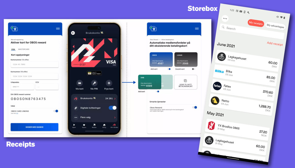 Norske Receipts og danske Storebox, som eies av Nets er to aktører som ønsker å løse utfordringen med digitale kvitteringer.