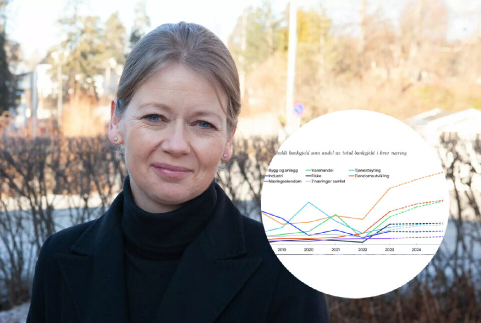 Norges Bank, her ved sentralbanksjef Ida Wolden Bache, mener ny data gir bedre grunnlag for å anslå tap. Bildet er tatt i en annen sammenheng.
