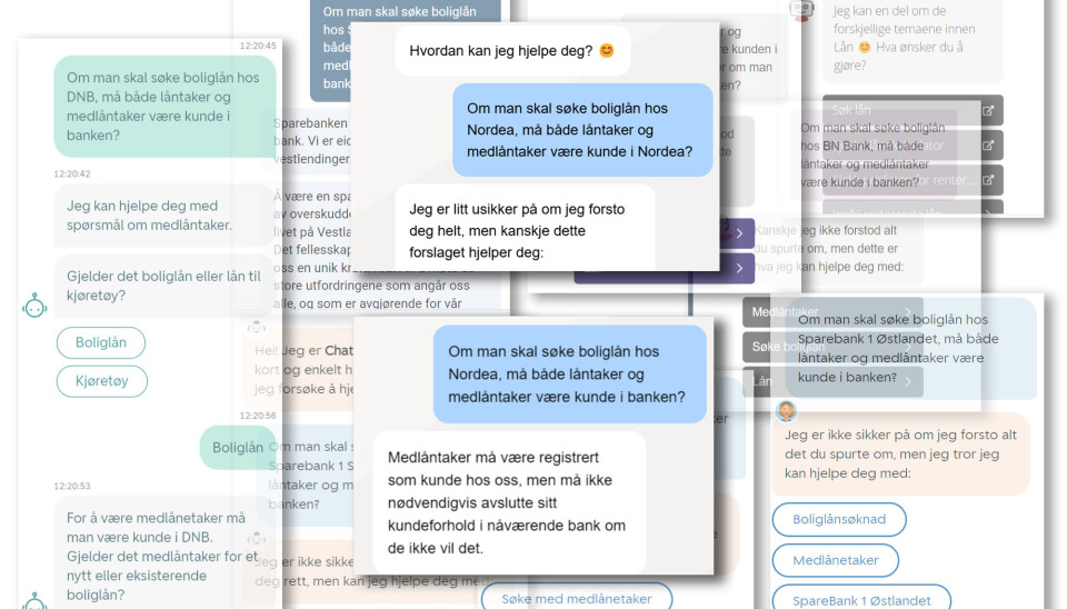 Svarene til norske bankboter imponerer ikke, men det ser ut til at de tross alt har et læringspotensial