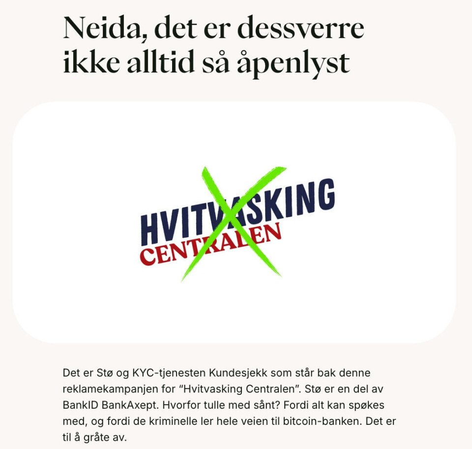 Hvitvasking Centralen – et konsept fra Stø.