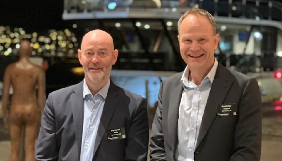 Hovedtillitsvalgt i Sparebanken Vest, Stig Standal Taule og hovedtillitsvalgt i Sparebanken Sør, Hans Arthur Frigstad.