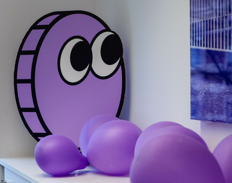 Den lilla mynten med øyne, en uten tvil en logo som skiller seg fra andre bankers.