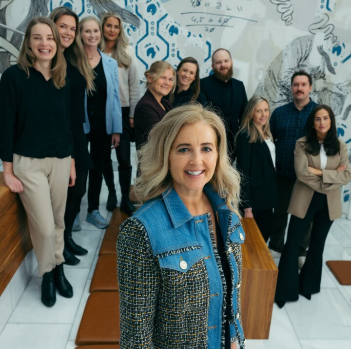 Åse Marthinsen, Avdelingsleder Generativ AI Kunde i DNB, og resten av Aino-teamet.