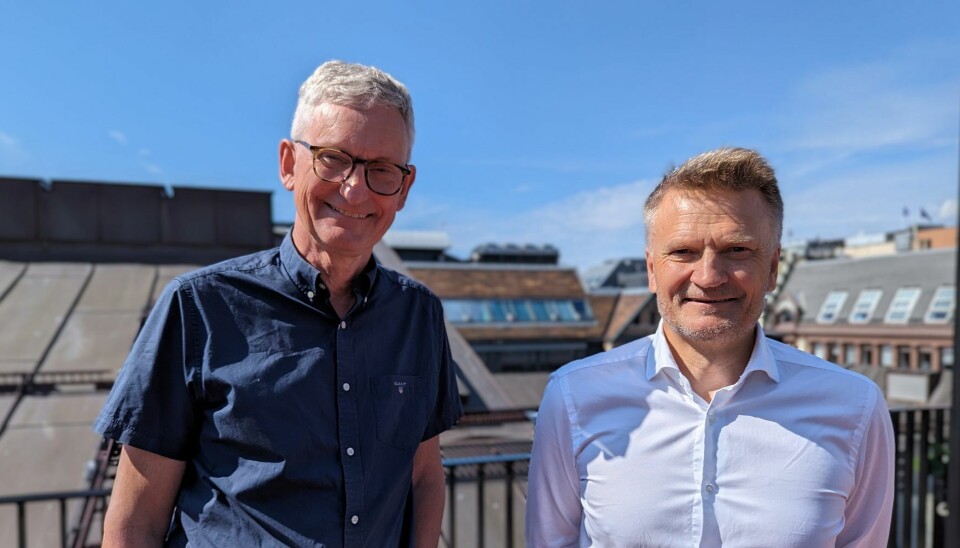 Styreleder Nils Øveraas og adm. dir. Egil Matsen i Sparebankstiftelsen DNB, som er blant aktørene som støtter Sparebankutvalget.