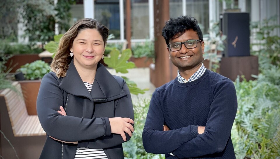 Gründerne av Factiverse, Maria Amelie og Vinay Setty.