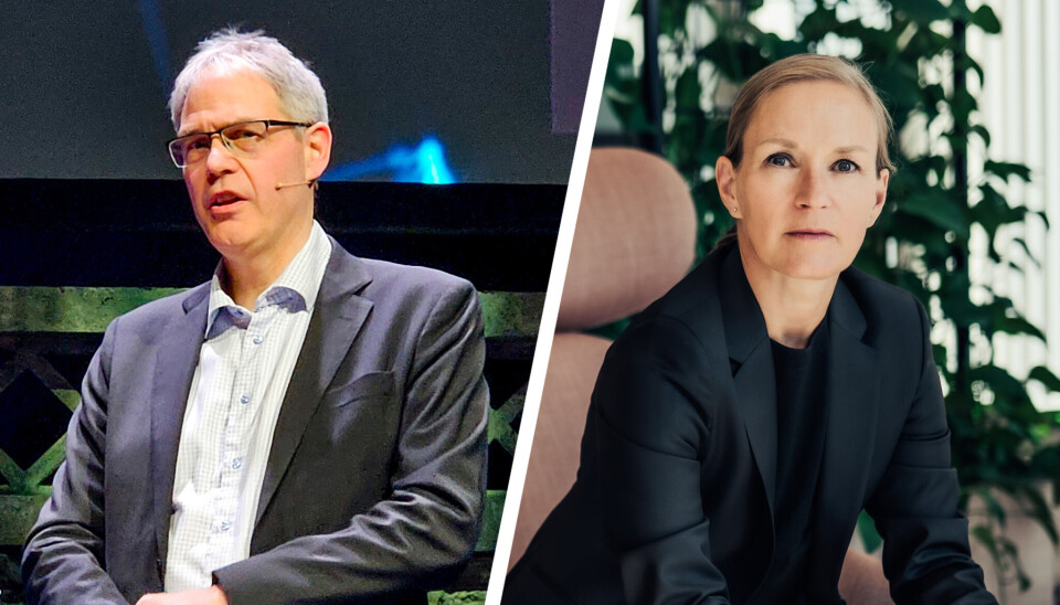 Sandkassesjefer. Per Mathis Kongsrud, direktør i Finanstilsynet og Line Coll, direktør i Datatilsynet