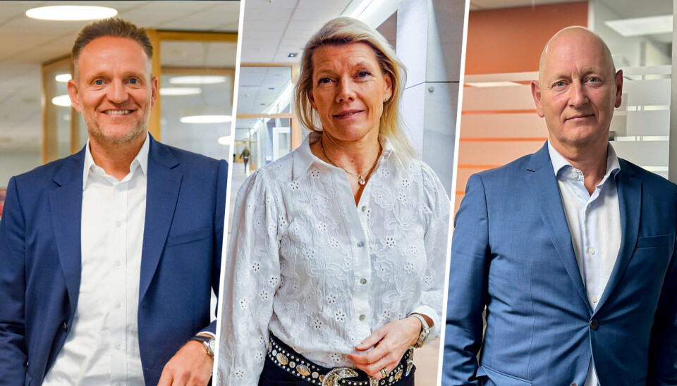 Konsernsjef i Sparebanken Vest, Jan Erik Kjerpeseth, konsernsjef i DNB, Kjerstin Braathen og konsernsjef i Sparebanken Sør, Geir Bergskaug.
