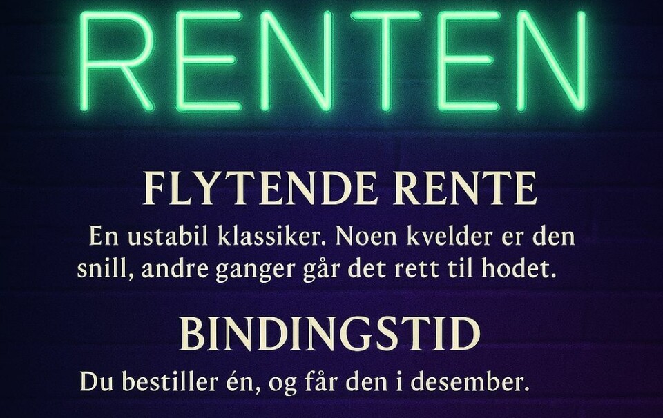 Bulders nattklubb RENTEN, og deres drink-liste.