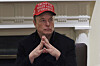Elon Musk attends a cabinet meeting at the White House in Washington, Monday, March 24, 2025. (Pool via AP)