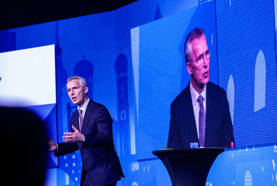 Finansminister Jens Stoltenberg (Ap) under finansnæringens dag 2025. Finansminister Jens Stoltenberg (Ap)