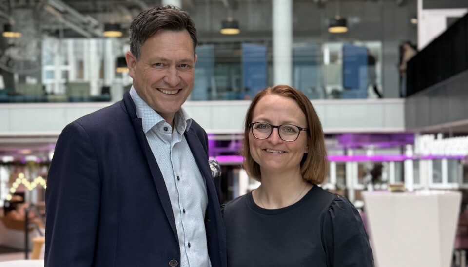 Daglig leder Bent Gjendem og Kristine Hesjedal Twomey, finansdirektør i Heder Bank