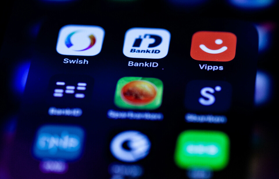 Appene til Swish, svensk BankID og Vipps