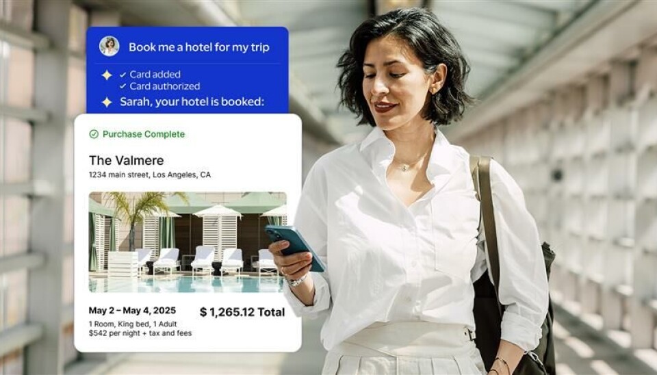 Ved hjelp av Visa Intelligent Commerce skal en KI-agent kunne ta seg av hotell-bookingen raskere enn hva du selv kan gjøre, og i tillegg sørge for at bookingen blir betalt – så lenge du har gitt den tillatelse til å gjøre det.