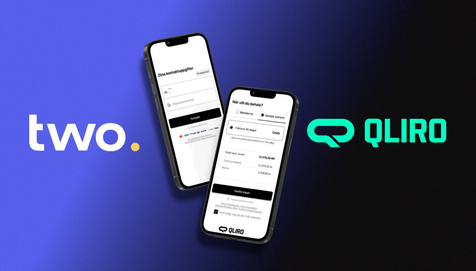 Betalingsleverandørene Two og Qliro inngår partnerskap.